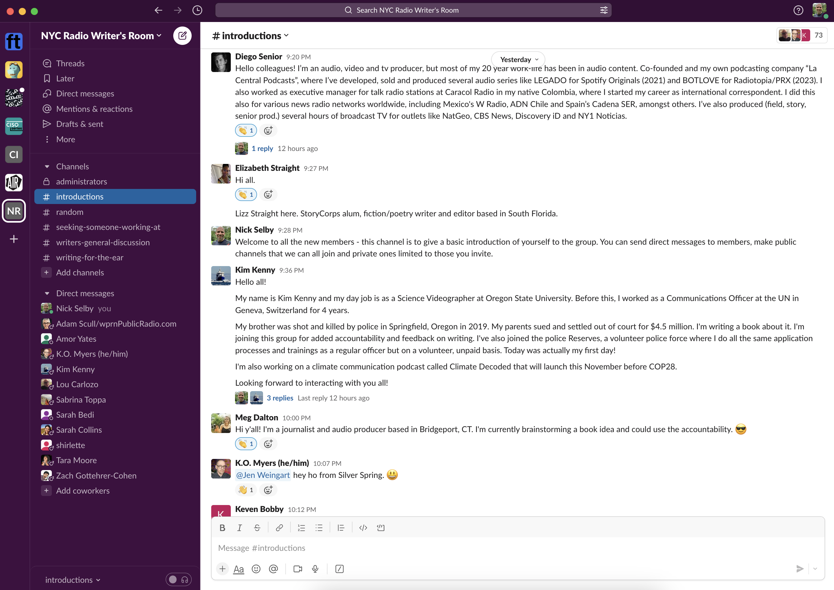 The Slack Workspace